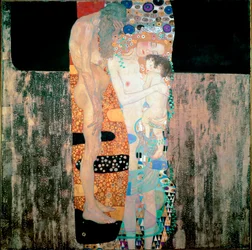 Kvinnens tre aldre, 1905. Mål: 180 x 180 cm. Roma, Galleria Nazionale d