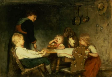 Tea Time (olje på panel)
