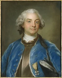 Portrett av grev Fredrik Axel von Fersen (1719-1794), av Lundberg, Gustaf (1695-1786). Pastell på papir