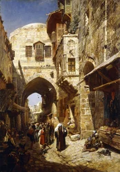 Davids gate, Jerusalem, 1887