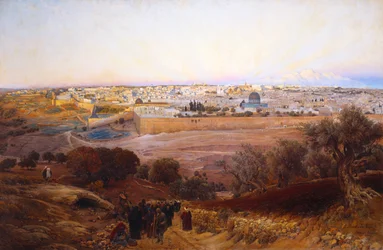 Jerusalem sett fra Oljeberget, 1902