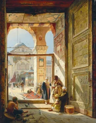 Porten til den store Umayyad-moskeen, Damaskus, 1890