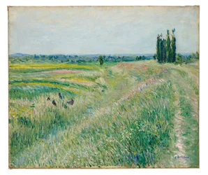 Gennevilliers-sletten, en gruppe popler, ca. 1883 (olje på lerret)