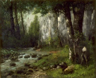 Courbet – Hjort i skogen, ca. 1839–1877