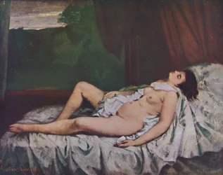Liggende kvinnelig akt, midten av 1800-tallet, 1937