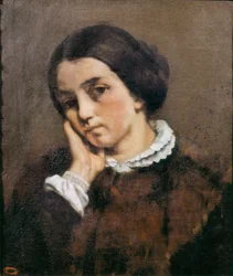 "Portrett av Zelie Courbet" 1846 (olje på lerret)