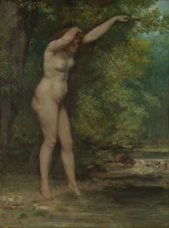 Den unge baderen, 1866.