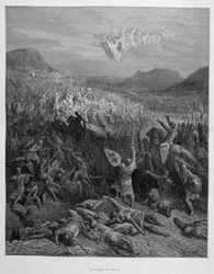 Slaget ved Nicea under det første korstoget av Gustave Doré