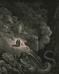 Umiddelbart dukket det bildet for svindel opp, ca. 1890.