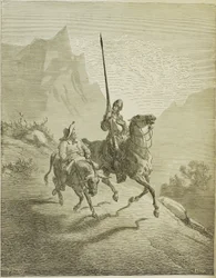 Illustrasjon til boken Don Quixote de la Mancha av M. de Cervantes, 1863