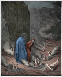 Inferno, sang 19: Dante irettesetter pave Nikolas III