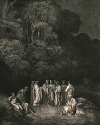 Så jeg så forent den lyse skolen til ham, monarken for den sublime sangen, c1890.