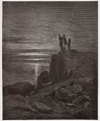 Den guddommelige komedie, Inferno, Sang 34: Dikterne kommer ut av helvete - av Dante Alighieri (1265-1321) - Illustrasjon av Gustave Doré (1832-1883)