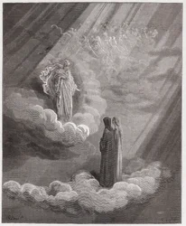 Den guddommelige komedie, Paradis, Sang 16: Cacciaguidas sjel taler om Firenze - av Dante Alighieri (1265-1321) - Illustrasjon av Gustave Doré (1832-1883)