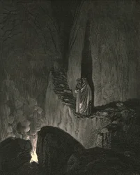 Føreren, som merket hvor oppmerksomt jeg stirret, begynte slik, ca. 1890.