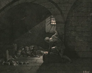 Så fikk fasten mestring av sorgen, c1890.