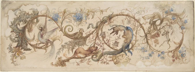 Allegory of laster, 1840-98.