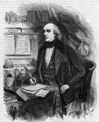 Portrait of Mathieu Jose Bonaventure Orfila (1787-1853), French physician and chemist. Engraving by Gustave Janet