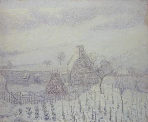 Snøstorm ved Hedouville