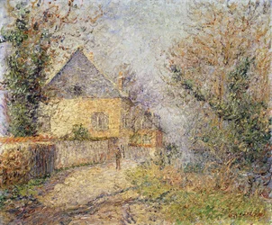 Hus på bredden av L "Eure, Louviers; Maisons au Bord de L" Eure, Louviers, 1902