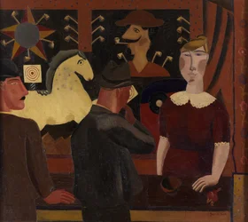 The Shooting Gallery (olje på lerret)