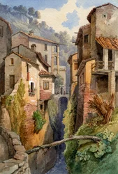 Lucca, Toscana, Italia, 1850.