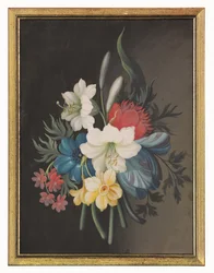 Stilleben av blomsterbukett