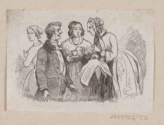 Illustrasjon for «Det er sant» i H.C. Andersen, "Eventyr og historier", bind 2