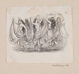 Illustrasjon til "Elverhøi" i H.C. Andersen, "Eventyr og historier", bind 2