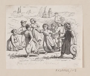Illustrasjon for "Fra et vindu i Vartou" i HC Andersen, "Eventyr og historier", bind 2