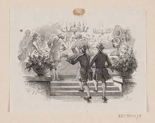 Illustrasjon til "Fyrverkeri" i H.C. Andersen, "Eventyr og historier", bind 1