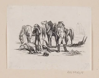 Illustrasjon til "Lille Claus og store Claus" i H.C. Andersen, "Eventyr og historier", bind 1
