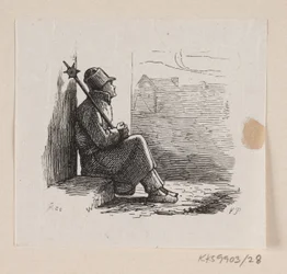 Illustrasjon til "Lykkens Kalosker" i HC Andersen, "Eventyr og historier", bind 1