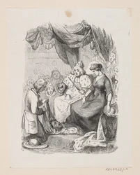 Illustrasjon til «Reisefølget» i H.C. Andersen, "Eventyr og historier", bind 1