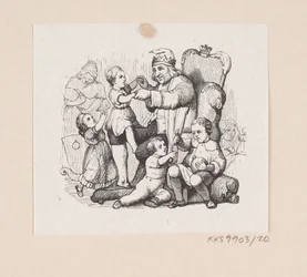 Illustrasjon til «Reisefølget» i H.C. Andersen, "Eventyr og historier", bind 1