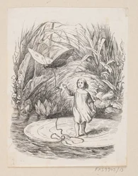 Illustrasjon til «Tommelise» i H.C. Andersen, "Eventyr og historier", bind 1