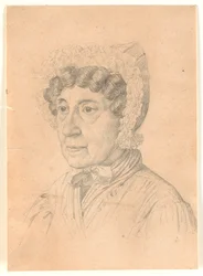 Portrett av eldre dame, muligens konsul Bravos mor