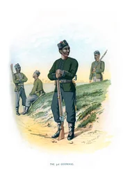 Den tredje Gorkhas, ca 1890.