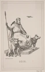 Odin. Illustrasjon for Fabricius 