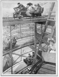 Spiraljernbanen på den fransk-britiske utstillingen, 1908