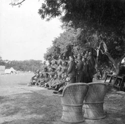 HM Amir, Lord Kitchener og ansatte, Agra, India, 1900-tallet.