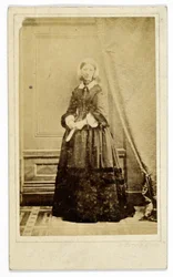 Visittkort av Florence Nightingale, ca. 1858