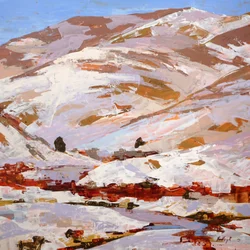 Gjennomskinnelighet, ca. 2021 (olje på panel)