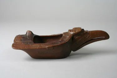 Raven Bowl, ca. 1870 (tre og maling)