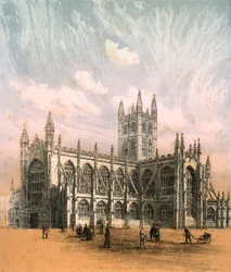 Bath Abbey, Somerset, c1870