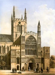 Rochester Cathedral, Kent, c1870.