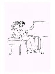 Musiker ved pianoet
