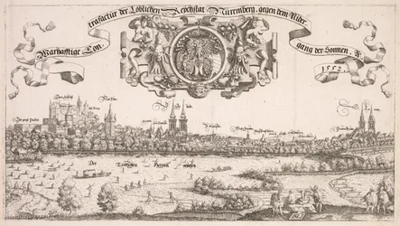 Panoramautsikt over Nürnberg: Sentrumsdel
