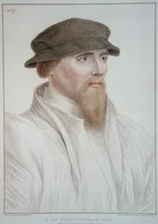 Portrett av John Gaye (d.1557) gravert av Francesco Bartolozzi (1727-1815) 1796 (gravering)