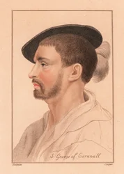 Simon George fra Quocoute, Cornwall., 1812 (gravering)